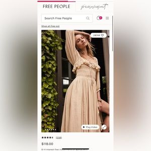 Free People Oasis MIDI Dress